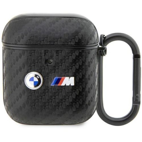 AirPods 1/2 BMW BMA2WMPUCA2 Carbon Double Metal Logo tok fekete-3666339123826 4 kép
