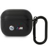 AirPods 3 BMW BMA322PVTK Leather Curved Line tok fekete-3666339089559 3 kép