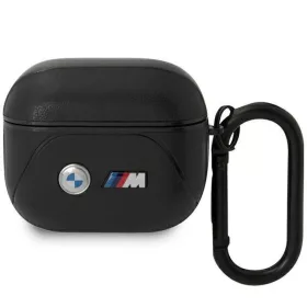 AirPods 3 BMW BMA322PVTK Leather Curved Line tok fekete-3666339089559 2 kép
