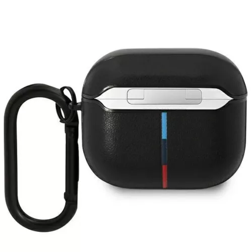 AirPods 3 BMW BMA322PVTK Leather Curved Line tok fekete-3666339089559 1 kép