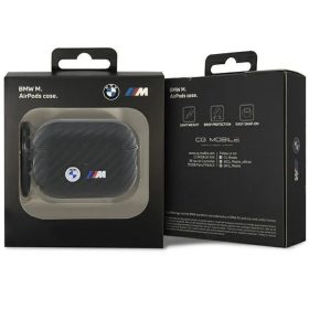AirPods Pro 2 BMW BMAP2WMPUCA2 Carbon Double Metal Logo tok fekete-3666339123840 1 kép