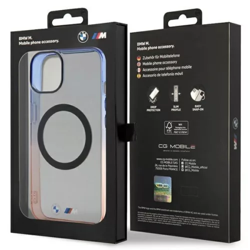  iPhone 14 Plus szürke BMW BMHMP14MHTGE Gradient Bumper MagSafe tok-3666339122119 6 kép
