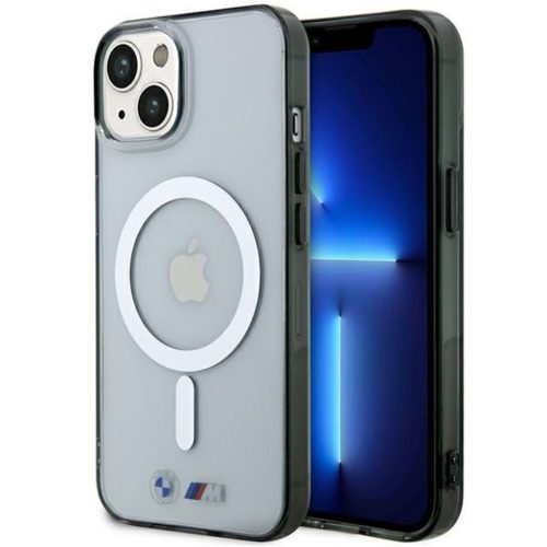 iPhone 14 BMW BMHMP14SHCRS Silver Ring MagSafe telefontok átlátszó-3666339122348 9 kép