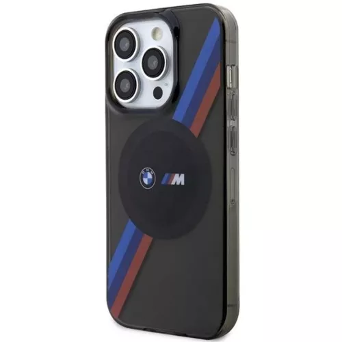  iPhone 14 Pro Max BMW BMHMP14XHDTK Tricolor Stripes MagSafe tok szür-3666339122294 1 kép