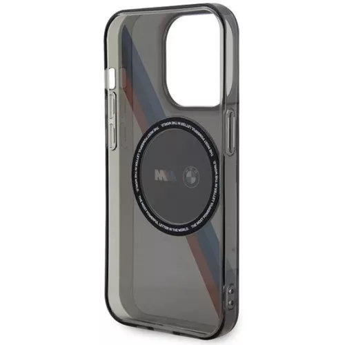 iPhone 14 Pro Max BMW BMHMP14XHDTK Tricolor Stripes MagSafe tok szür-3666339122294 2 kép