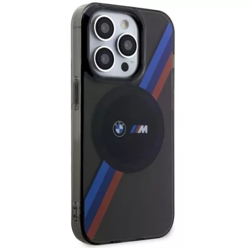  iPhone 14 Pro Max BMW BMHMP14XHDTK Tricolor Stripes MagSafe tok szür-3666339122294 4 kép