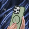 iPhone 14 Pro MagSafe-kompatibilis áttetsző matt tok sötétzöld Al- 7 kép