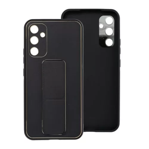 Samsung Galaxy A14 4G/A14 5G Forcell Leather Kickstand tok fekete tele-5903396194023 5 kép