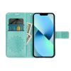 Samsung Galaxy A14 4G/A14 5G Forcell MEZZO mandala mintás fliptok zö-5903396195228 7 kép