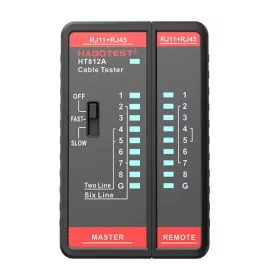   Habotest HT812A Hálózati kábel tesztelő RJ45/RJ14/RJ12/RJ9