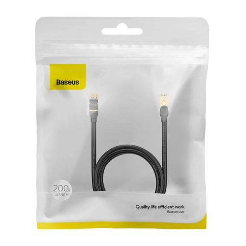 Baseus Ethernet RJ45 hálózati kábel, 10Gbps, 2m (fekete)-6932172611378 2 kép