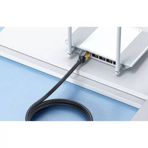 Baseus Ethernet RJ45 hálózati kábel, 10Gbps, 1.5m (fekete)-6932172611361 8 kép
