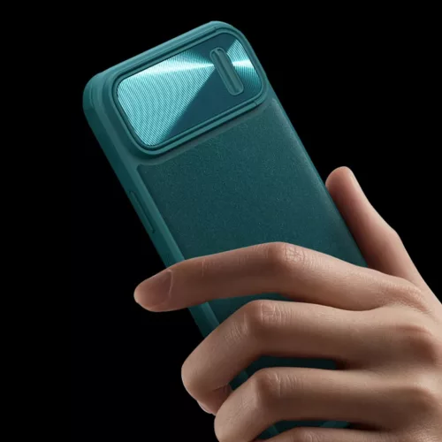 iPhone 14 Pro Nillkin Camshield Leather S bőr tok fekete-6902048249684 5 kép