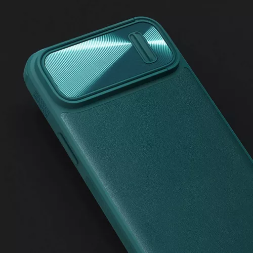 iPhone 14 Pro Nillkin Camshield Leather S bőr tok fekete-6902048249684 9 kép