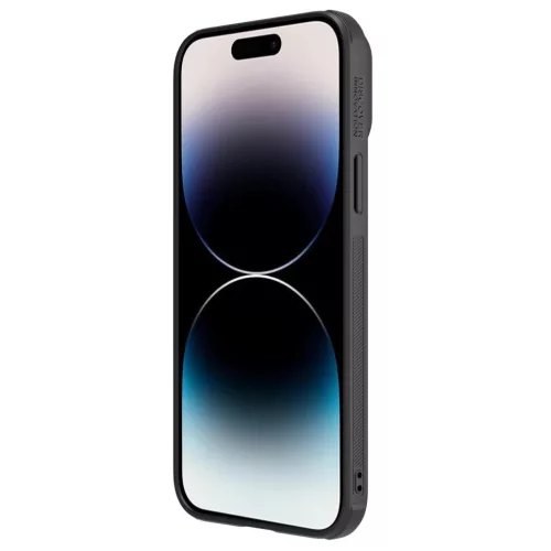 iPhone 14 Pro Nillkin Camshield Leather S bőr tok fekete-6902048249684 10 kép