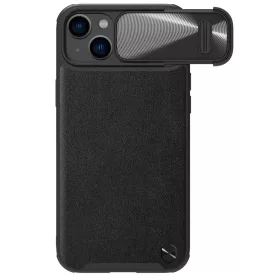 iPhone 14 Plus Nillkin Camshield Leather S bőr tok fekete-6902048249714 9 kép