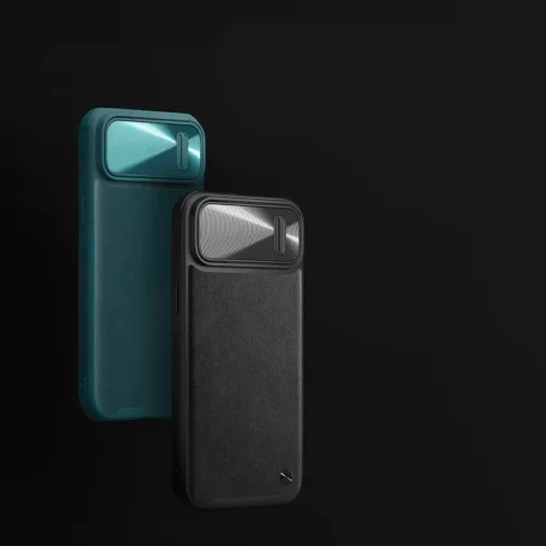 iPhone 14 Plus Nillkin Camshield Leather S bőr tok fekete-6902048249714 7 kép