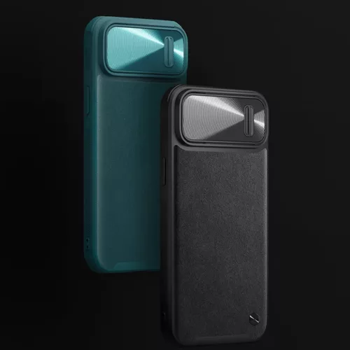 iPhone 14 Plus Nillkin Camshield Leather S bőr tok kék-6902048249721 7 kép