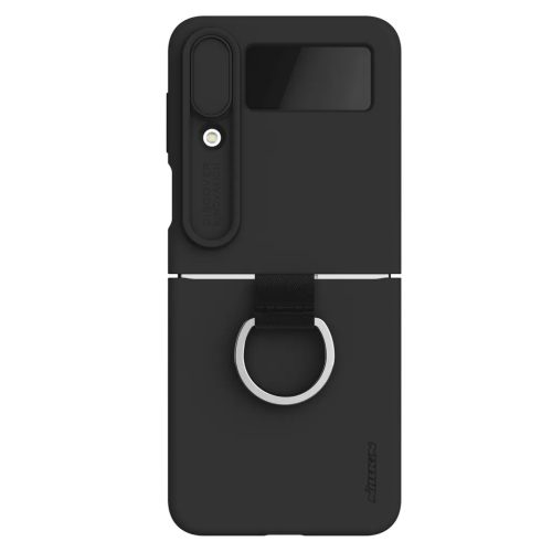 Samsung Galaxy Z Flip 4 Nillkin CamShield Silky szilikon tok fekete-6902048257238 8 kép