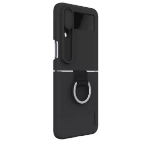 Samsung Galaxy Z Flip 4 Nillkin CamShield Silky szilikon tok fekete-6902048257238 1 kép