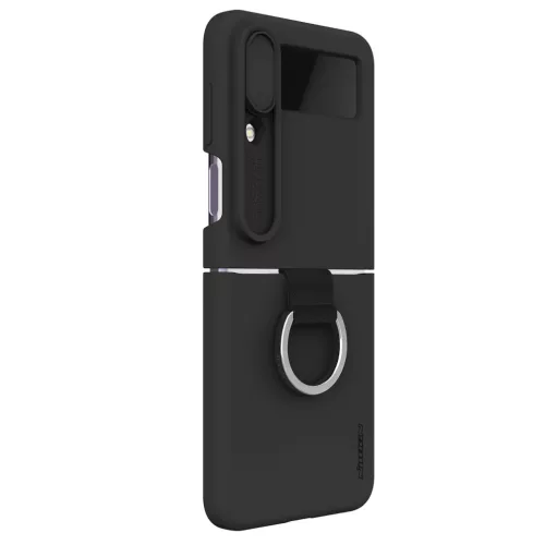 Samsung Galaxy Z Flip 4 Nillkin CamShield Silky szilikon tok fekete-6902048257238 1 kép