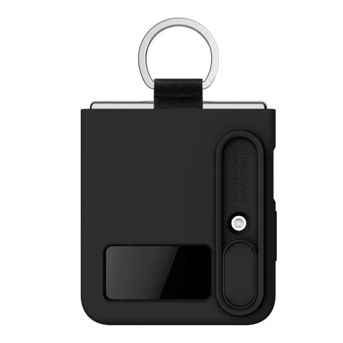 Samsung Galaxy Z Flip 4 Nillkin CamShield Silky szilikon tok fekete-6902048257238 9 kép