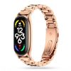 Xiaomi Mi Smart Band 7 Tech-Protect Stainless szíj rose gold-9589046923517 1 kép