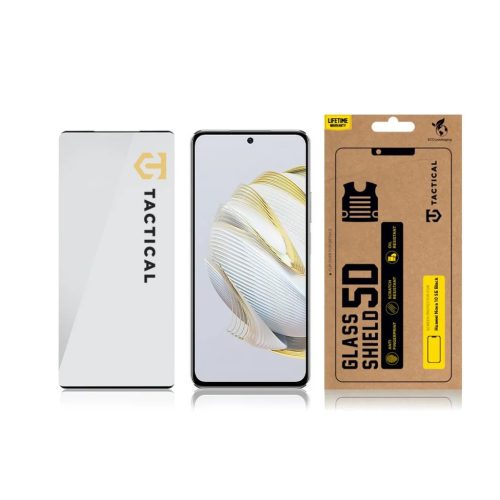 Huawei Nova 10 SE Tactical Shield 5D kijelzővédő üvegfólia fekete-8596311208072 3 kép