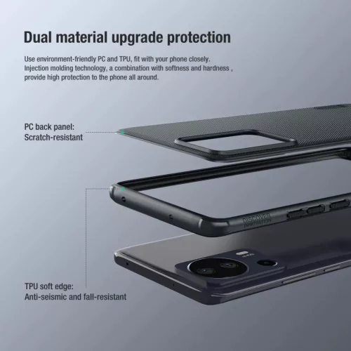 Xiaomi 13 Lite Nillkin Super Frosted Pro tok kék-6902048263017 4 kép