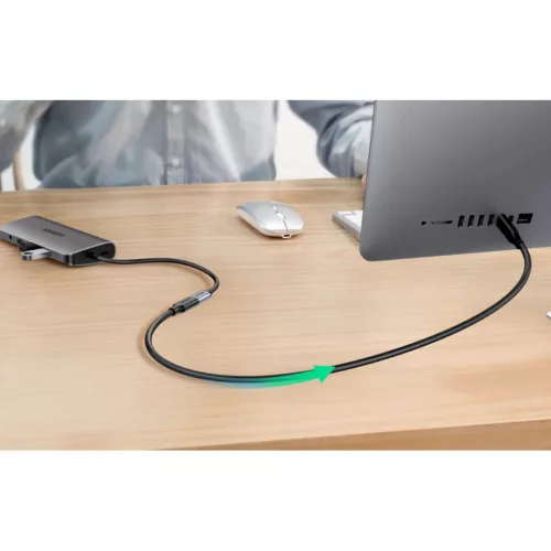 Ugreen USB-C 3.1 Gen2 hosszabbító kábel, 4K, 100W, 1m (fekete)-6957303813872 3 kép