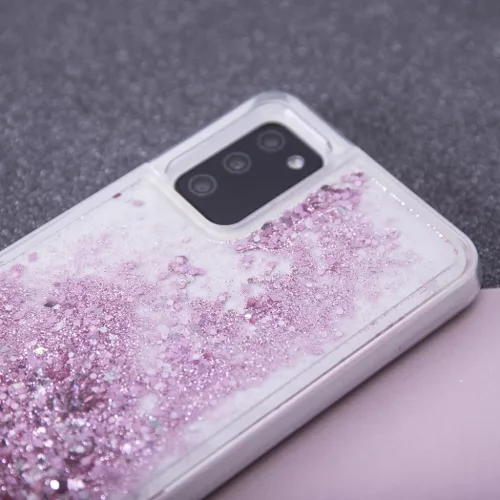 iPhone 14 Plus Liquid Sparkle folyékony flitteres telefontok lila-5900495042996 6 kép