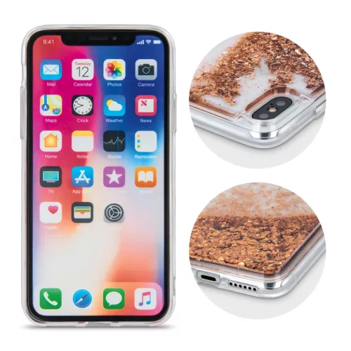 iPhone 14 Pro Liquid Sparkle folyékony flitteres tok arany-5900495042927 7 kép