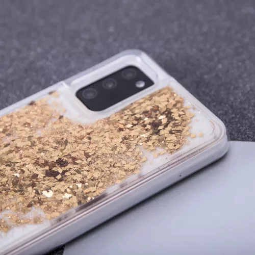 iPhone 14 Pro Liquid Sparkle folyékony flitteres tok arany-5900495042927 8 kép