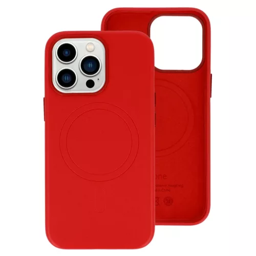 iPhone 14 Pro Max MagSafe Leather bőr telefontok piros-5900217969501 2 kép