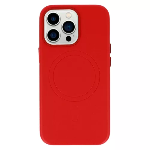 iPhone 14 Pro Max MagSafe Leather bőr telefontok piros-5900217969501 5 kép