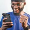 Motorola Moto E13 Carbon szénszál mintájú TPU tok fekete-9145576274682 3 kép