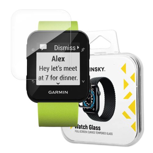 Garmin Forerunner 35 Wozinsky Hibrid kijelzővédő üvegfólia fekete-9145576274484 6 kép