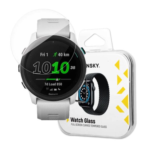Garmin Forerunner 745 Wozinsky Hibrid kijelzővédő üvegfólia feket-9145576274460 6 kép