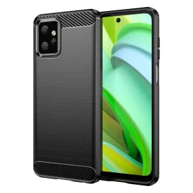 Motorola Moto G Power 2023 Carbon szénszál mintájú TPU tok fekete-9145576275559 3 kép