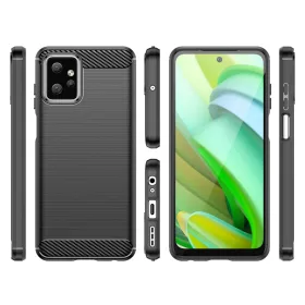 Motorola Moto G Power 2023 Carbon szénszál mintájú TPU tok fekete-9145576275559 1 kép