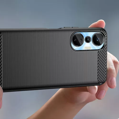 Infinix Hot 20S Carbon szénszál mintájú TPU tok fekete-9145576275467 2 kép