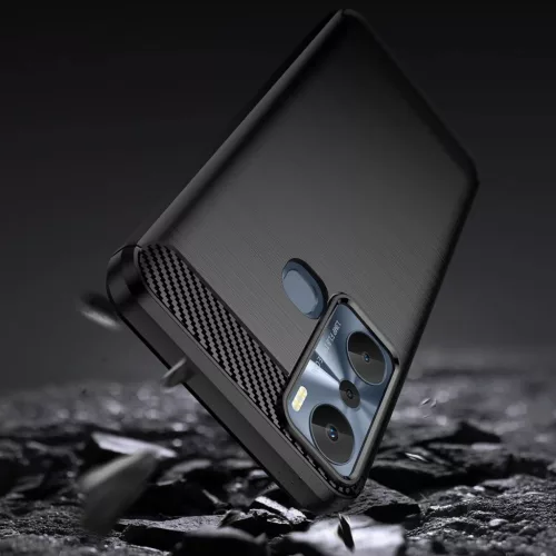 Infinix Hot 20i Carbon szénszál mintájú TPU tok fekete-9145576275450 2 kép