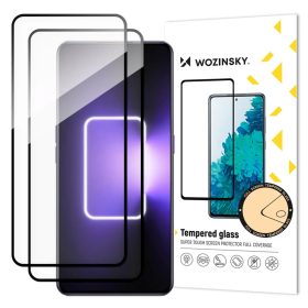   Realme GT Neo 5/Realme GT3 üvegfólia Wozinsky Full Glue 9H fekete kerettel tokbarát 2 db