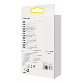Baseus ZJJQ000103 Ingenuity Mini OTG Type-C Usb A adapter  fekete-6932172605803 2 kép
