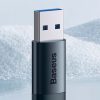 Baseus ZJJQ000103 Ingenuity Mini OTG Type-C Usb A adapter  fekete-6932172605803 5 kép