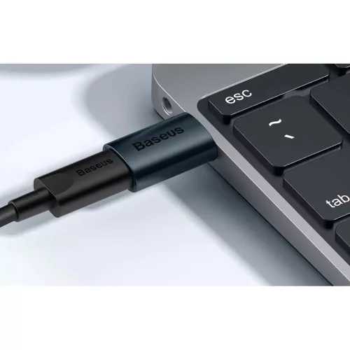 Baseus ZJJQ000103 Ingenuity Mini OTG Type-C Usb A adapter  fekete-6932172605803 8 kép