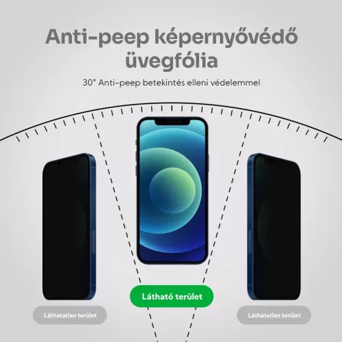 Samsung Galaxy S23+ Plus Privacy kijelzővédő üvegfólia 0.33mm 9H - 3 kép