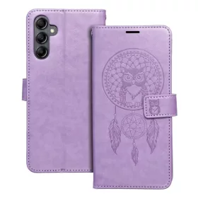   Samsung Galaxy A14 4G/A14 5G Forcell MEZZO álomfogó mintás fliptok lila telefontok