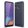 Szénszál mintájú TPU tok Samsung A30 kék-7426825365712 1 kép