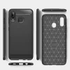 Szénszál mintájú TPU tok Samsung A30 kék-7426825365712 3 kép